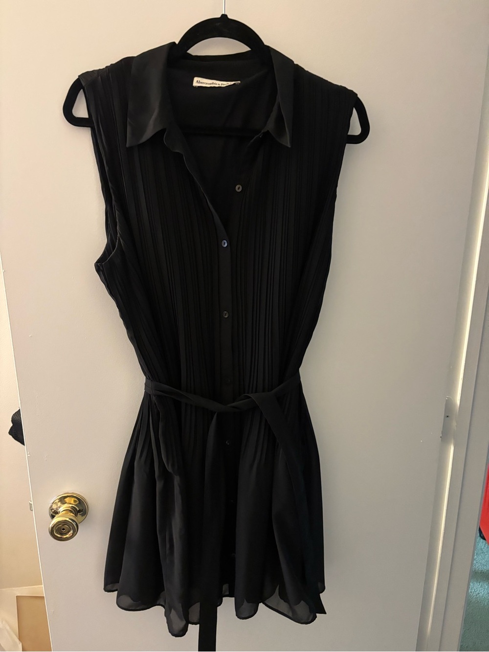 Abercrombie Black Button Up Mini Dress